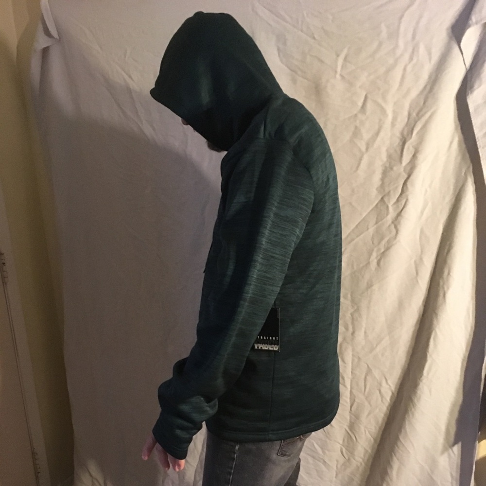 New Straight Faded Green Hoodie - Picture 2 of 6